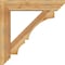 Ekena Millwork Balboa Slat Rough Sawn Bracket w/ Offset Brace, Western Red Cedar, 8"W x 38"D x 38"H BKT0806X38X38BOA06RWR - alternate 4